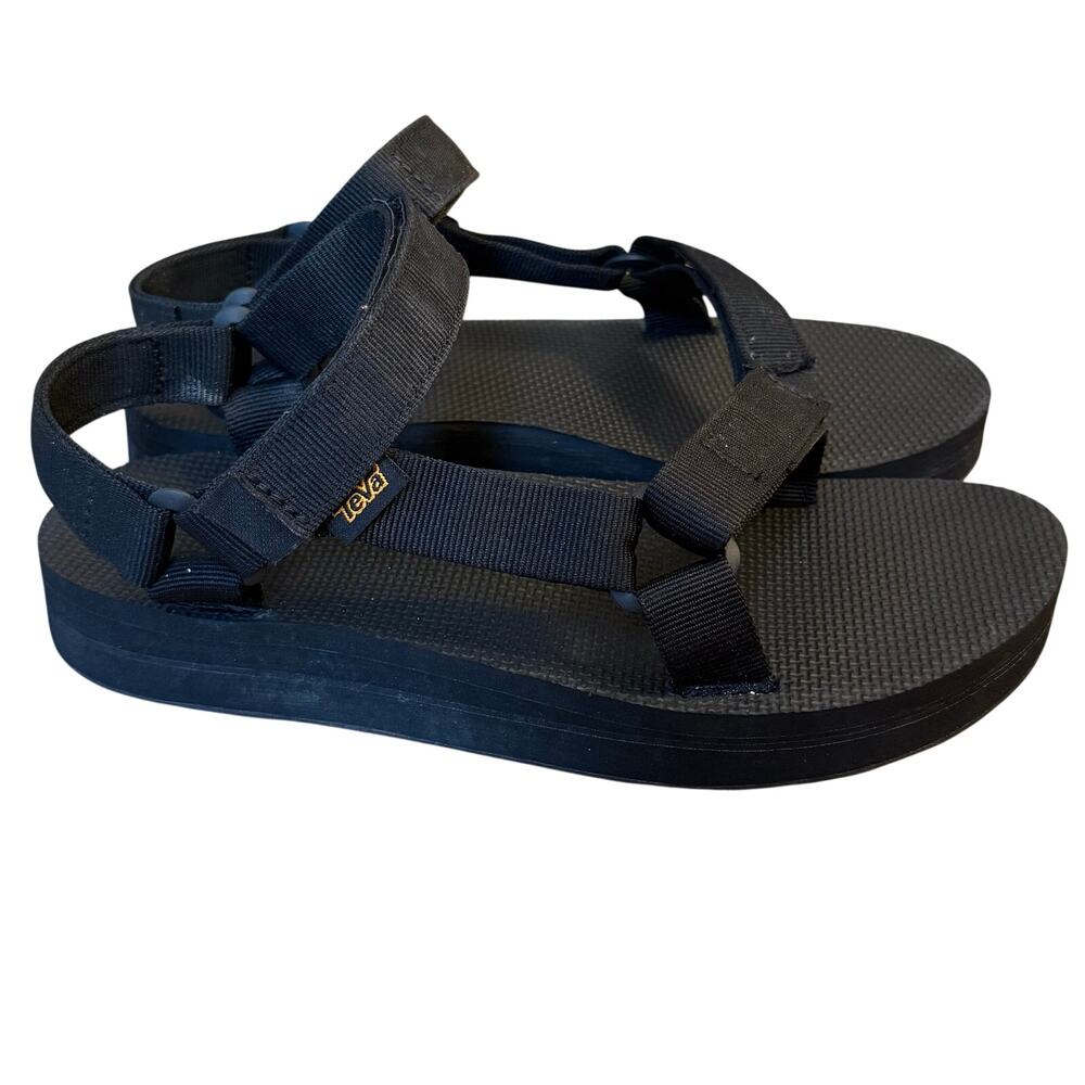 Teva Midform Universal Sandal Platform Outdoor Hike  REI Black Women’s Size 8